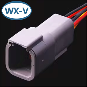 DTM04-6P Harness konektor Harness otomotif, konektor tahan air kendaraan rekayasa 3 inti steker Male dan Female 2 lubang - Product Image 6