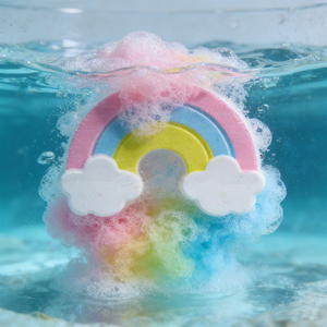 Bombas <span class=keywords><strong>de</strong></span> Baño Orgánicas Personalizadas <span class=keywords><strong>de</strong></span> Fábrica con Forma <span class=keywords><strong>de</strong></span> Nube Arcoíris |   Bombas Efervescentes Coloridas al por Mayor |   <span class=keywords><strong>Bolas</strong></span> <span class=keywords><strong>de</strong></span> Ducha OEM/ODM al por Mayor - Product Image 1