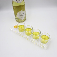 Support de Verres à Vin Rotatif en Acrylique de Haute Qualité, Design Moderne en Forme de Grande Roue, Présentoir/Support de Verres à Shot en Cristal Transparent