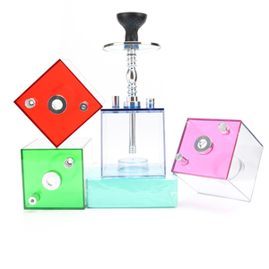 Narguile al por Mayor, Cachimba, Shisha LED, Importación de la Mejor Calidad, Cachimba Personalizada de Acrílico con LED, Cachimba Cuadrada - Product Image 1