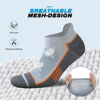 Chaussettes de sport respirantes en tricot, légères pour l'été, motif uni, chaussettes de course