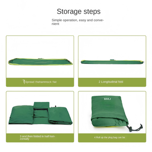 Portaoggetti portatili per esterni in Nylon a doppia oscillazione amaca antiribaltamento in campeggio 150kg per tutte le stagioni - Product Image 5