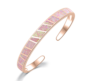 Brazaletes de moda de ópalo azul cuadrado geométrico, brazalete de joyería de alta calidad para hombres y mujeres, Pulseras de regalo de fiesta al por mayor al mejor precio - Product Image 3