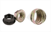Écrou à bride hexagonale M10 DIN 6923 en acier au carbone poli, dentelé, verrouillable, anti-vibration, haute résistance à la traction pour les secteurs de la santé et de l'exploitation minière
