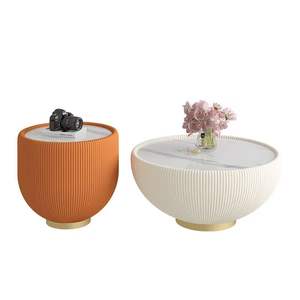 Table basse en pierre de style nordique, luxe moderne, pour la maison et l'hôtel, petite taille d'appartement, sensation créative haut de gamme, combinaison - Product Image 4