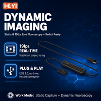 HEYI Sensor de Rayos X Intraoral Digital Profesional para Odontología, USB 2.0, 19 fps, CMOS APS, Instrumento Veterinario, >100Gy, Duradero, 4.6 mm, Delgado