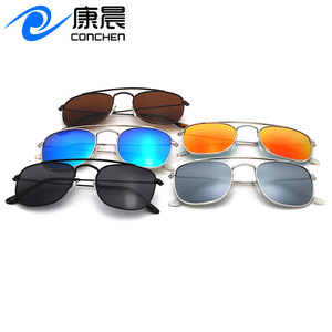 Gafas de sol polarizadas para hombre, montura ovalada de metal, protección UV400 para conducir y actividades al aire libre, lentes TAC negras - Product Image 5