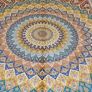 Grand <span class=keywords><strong>tapis</strong></span> en soie noué à la main <span class=keywords><strong>de</strong></span> 244x305 cm, motif médaillon, adapté aux enfants, <span class=keywords><strong>tapis</strong></span> rouge <span class=keywords><strong>de</strong></span> luxe - Product Image 4