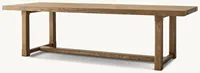 Meubles de salle à manger de style américain de luxe, table en bois de chêne massif rustique avec 4 chaises pour hôtel