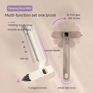 360 Degree Rotating Crevice Cleaning Brush Bathroom Toilet Brush Shower Floor Tile Joints Dead Angle Crevice <b>Gap</b> Cleaner Brush - Product Image 3