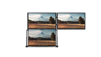 Écran portable double OEM 15,6 pouces FHD 1080P IPS, extension d'écran d'ordinateur portable, moniteur pliable, deuxième moniteur, type-C, plug-and-play, intégré