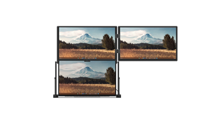 จอภาพพกพาแบบคู่ ODM IPS Type-C พร้อมลำโพงในตัว ปรับได้ ขนาด 15.6 นิ้ว จอภาพแบบพับซ้อนได้สองจอ (รองรับ Wins/Mac) ความละเอียด FHD สำหรับแล็ปท็อป - Product Image 4