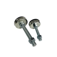 Pied de nivellement réglable en acier inoxydable 304, pied de sol anti-vibration et antidérapant, patin de meuble avec filetage M8/M10/M12/M16
