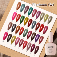 IMTITI 36 Couleur Glitter Platine Gel Vernis À Ongles Flash UV Soak Off Gel Vernis Brillant Peinture Ligne Gel Laque pour Nail Art