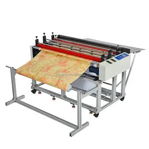 Automatische Roll Naar Sheet Cutter Pu Lederen Katoenen Doek Pvc Film Gecoat Papier Snijmachine