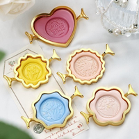 Moule à sceau de cire personnalisé en métal, motif cercle floral, pour la création de bijoux faits main DIY et la façonnage de bagues