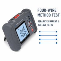 Testeur numérique intelligent de résistance d'isolement DC, haute précision, précision de 0,1%, protection IP67, affichage rétroéclairé, 2500mAh
