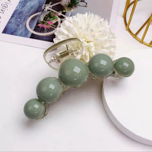 Horquilla para el Cabello con Diseño Geométrico Verde, Creativo y Único, Estilo Simple y Lujoso para Mujer, Venta al Por Mayor, 2026 - Product Image 4