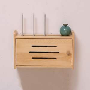 Boîte de rangement murale pour routeur WiFi Étagère murale de gestion des câbles - Product Image 2