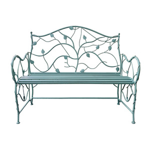 (Saldi di Liquidazione) Set Moderno e Semplice di Tavolo e Sedie in Ferro con Motivo a Foglie, Tavolo Rettangolare per Cortile, Balcone, <span class=keywords><strong>Giardino</strong></span>, Singolo o Doppio - Product Image 5