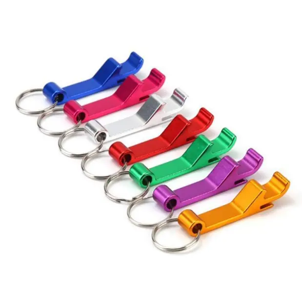 Cá Nhân Hoá Tùy Chỉnh In Offset Epoxy Kim Loại Bia Chai Opener Keychain