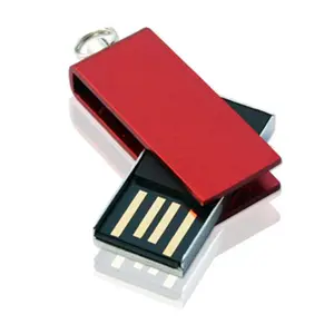 Penjualan terlaris stik memori flash kualitas tinggi Stik USB Mini logam Putar 64GB 32GB 16GB Pen Drive 32 64 Stik USB LOGO kustom