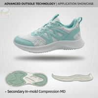 Semelle extérieure de sneaker MD haute performance de marque WL personnalisée en usine, antidérapante, durable, haute élasticité, adhérence multidirectionnelle, chaussure de sport