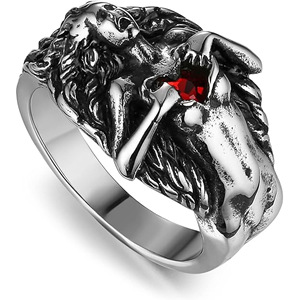 Bague vintage pour homme, bague en métal rare, personnalisation possible, bague en zirconium pour le pouce, bague en acier inoxydable, personnalisée - Product Image 6