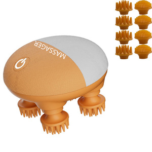 Masajeador de cabeza eléctrico innovador transfronterizo con material de pluma, recargable, con diseño de pulpo y extractor de <span class=keywords><strong>alma</strong></span> multicabeza para uso doméstico - Product Image 6