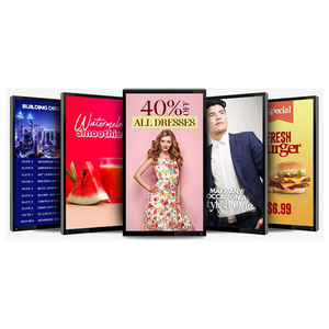 Trong nhà Áp phích kỹ thuật số LCD signage cho cà phê nhà thức ăn nhanh cửa hàng 32 43 49 55 65 tường quảng cáo Màn hình SDK hoạt hình OEM - Product Image 5