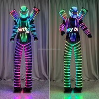 Quantité minimale de commande 1 pièces nouvelle LED saut costume échasses marcheur futur spectacle événement fête LED Universoul cirque échasses marcheurs danse Led Robot Costume
