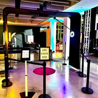 Cabina de Fotos 360 con Cámara Colgante, Soporte de Techo Giratorio, Kiosco de Fotos, Venta al por Mayor Directa de Fábrica, Alquiler para Eventos