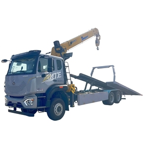Camion <span class=keywords><strong>de</strong></span> remorquage à plateau plat manuel Sinotruk HOWO 6x4 25 tonnes avec grue <span class=keywords><strong>de</strong></span> 14 tonnes, véhicule <span class=keywords><strong>de</strong></span> sauvetage routier lourd pour la récupération, à vendre - Product Image 1