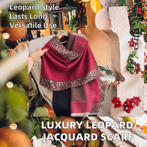 Luxury Minimalist Women's Winter <b>Wrap</b> Warm Fashion Shawl-Faux Cashmere <b>Scarf</b> Plants Flowers Jacquard Fringe Design Multifunction - Product Image 2