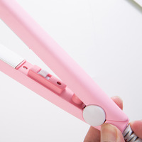 Mini lisseur et fer à boucler en céramique - Thermostatique pour cheveux secs/humides - Prise EU/UK/AU/USA 110-240V