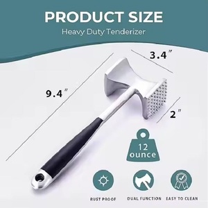 Nuevo Estilo 2026: Martillo Ablandador <span class=keywords><strong>de</strong></span> Carne Manual <span class=keywords><strong>de</strong></span> Aleación <span class=keywords><strong>de</strong></span> Aluminio, <span class=keywords><strong>Pinza</strong></span> <span class=keywords><strong>de</strong></span> Cocina, Bandeja Ecológica para Descongelar, para Barbacoa - Product Image 6