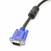 Kabel Monitor VGA ke VGA 15 Pin High Speed HD Biru 1.5M 3M 5M 3+2/3+4/3+6 Harga Pabrik Termurah Terlaris dengan Ferrite untuk PC