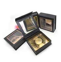 Custom Logo Luxury Recyclable Paperboard Eyelash Folder with Embossing and Glossy/Matt Lamination (Custom Size & Color)