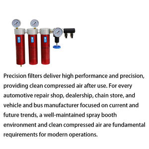 Sprey için uzmanlaşmış sıkıştırılmış hava arıtma ünitesi için Tier 3 endüstriyel dereceli pnömatik bağlantı parçaları alüminyum hassas filtre - Product Image 6