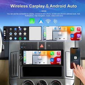 Android đài phát thanh xe 1din 4 + 64GB duy nhất <span class=keywords><strong>DIN</strong></span> 6.86 inch màn hình cảm ứng Carplay/Android tự động 360 video1080p GPS Wifi FM RDS Loại C Cổng - Product Image 4
