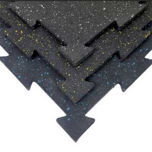 Azulejos de gimnasio entrelazados Supersafe duraderos de alta calidad de Malasia, pisos de goma resistentes a los rayos UV absorbentes de ruido - Product Image 6