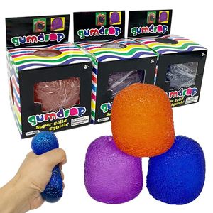 Juguete Sensorial de Gelatina Súper Sólido para Apretar, Bola Antiestrés con Forma de Caramelo, Juguete Blandito de Goma, Bola Antiestrés de Gelatina Sensorial - Product Image 2