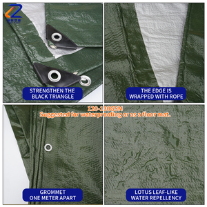 <span class=keywords><strong>Bâche</strong></span> monobloc en argent vert pour protection contre la pluie, l'agriculture et le transport, grand inventaire - Product Image 3