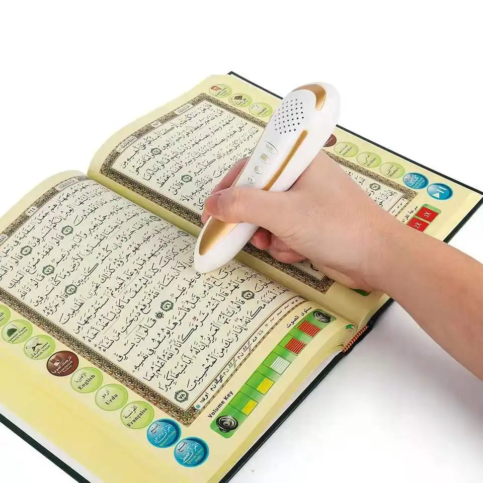 Pembaca Quran 16GB pena baca quran, dengan set buku dengan penerjemah bahasa