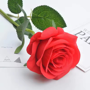 Ramo de Rosas Artificiales Realistas Hechas a Mano para Decoración de Bodas, Varios Colores, Precio al por Mayor - Product Image 5