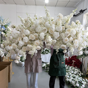 IF <span class=keywords><strong>G</strong></span> - Camino de Mesa Floral Decorativo en Oferta, Arcos Blancos de Lujo para Decoración de Recepciones de Boda - Product Image 2