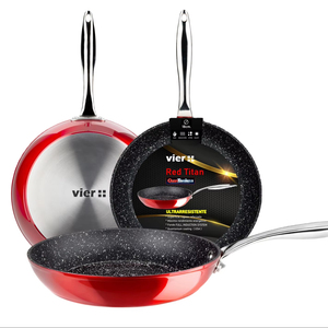 Đầy đủ cảm ứng dưới 2-lớp nhôm giả mạo hiện đại Frying <span class=keywords><strong>Pan</strong></span> - Product Image 1