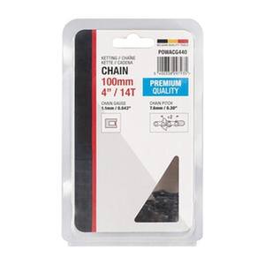 Chaîne de 100 mm - 14 dents, idéale pour des coupes précises et efficaces dans les travaux de bricolage et de jardinage. - Product Image 1