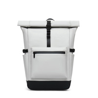 Sac à dos personnalisable en PU à enroulement, grande capacité, imperméable, style à bords roulés, pour étudiants, voyage et ordinateur portable