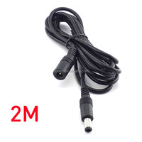 Câble d'extension DC 3m 12V Cordon d'alimentation DC 5V-24V 5.5mm x 2.1mm DC Jack Plug Adapter Male to Female for Camera